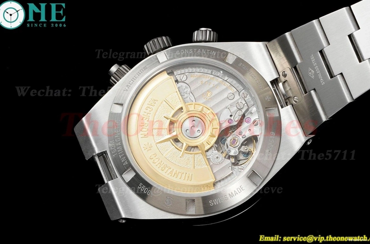 SS Chronograph  V2 A7750 Overseas Blue SS 8F 5510V 0216